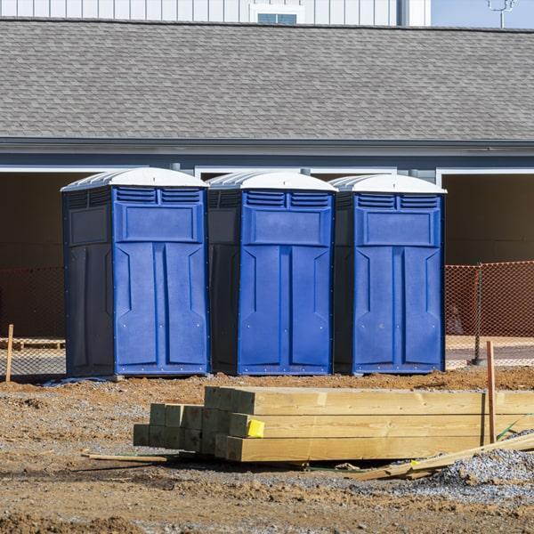Heavy-duty construction site porta potty in Yonkers, New York State